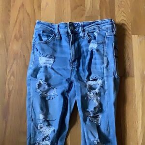 American Eagle Jeans Next Level Stretch Distressed Jeans